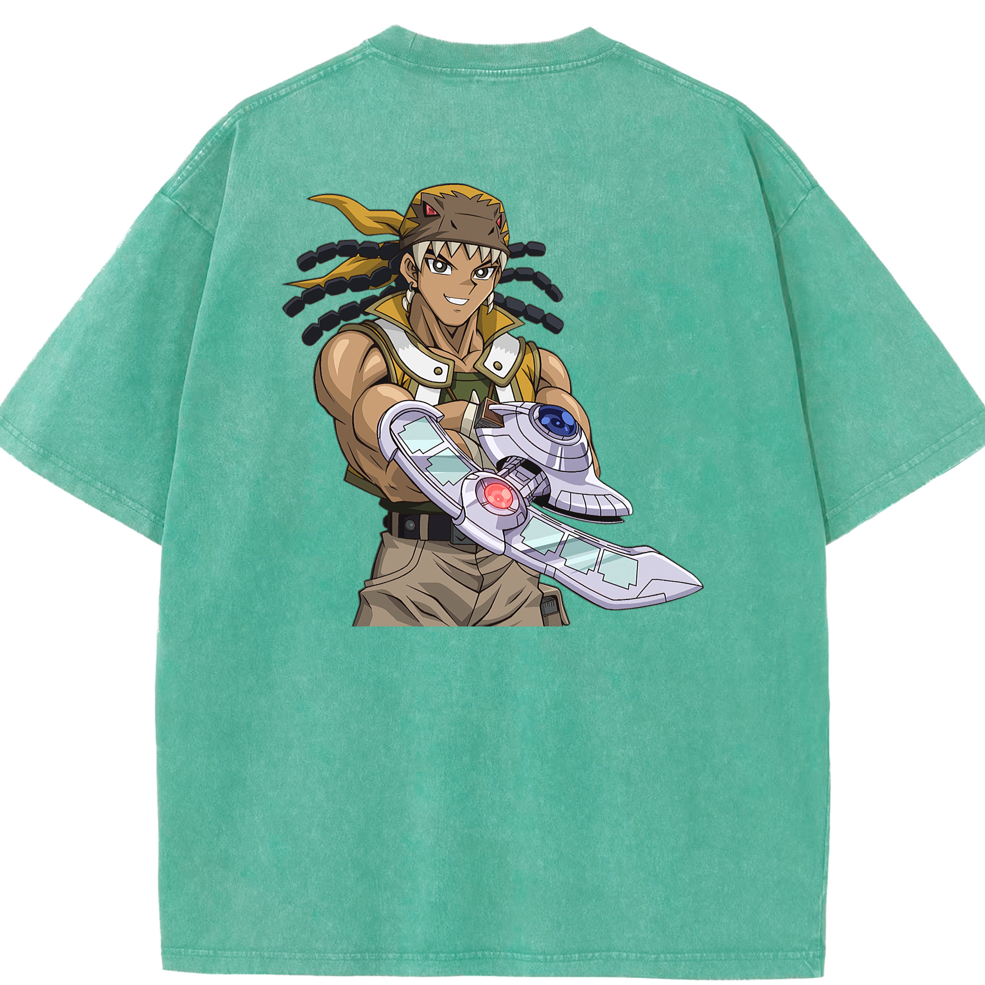 （画像用） 遊☆戯☆王 Yu-Gi-Oh! 綿100% ヴィンテージ風 半袖Tシャツ（背面プリント）
